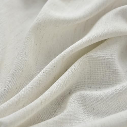 Lino Rosa Front Door Curtain 40 Inch Linen Sheer