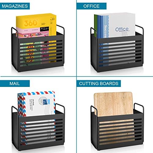 Stylish Magazine Rack with Rubber Base
