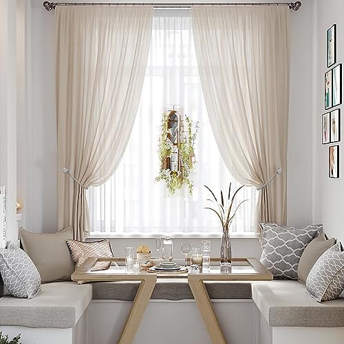 2pcs Magnetic Curtain Holdbacks with Woven Design