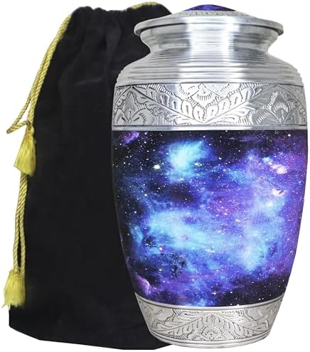 Blue Cosmic Galaxy Large Adult Cremation Urn