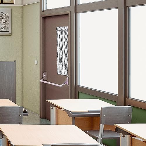 Leinuosen Classroom Door Window Curtains Blackout Shades 8x36 Inches