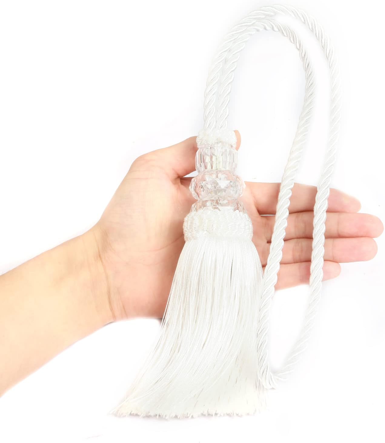 Curtain Tiebacks with Tassel 2 Pack Modern Window Holdbacks