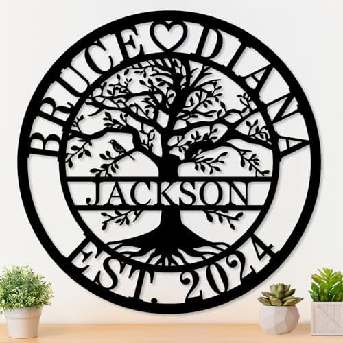 Custom Tree of Life Metal Wall Sign