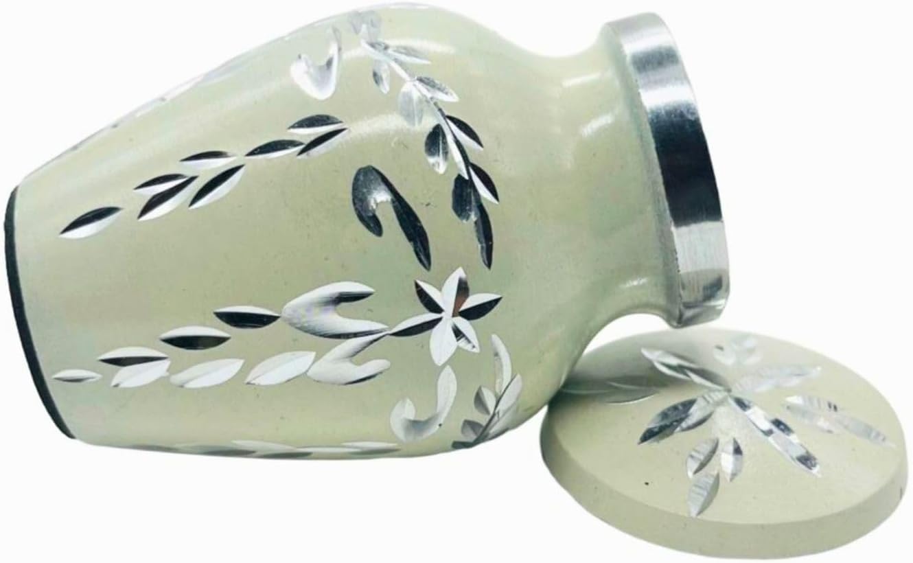 Velvet Box Cremation Urn with Diamond Cutting Design