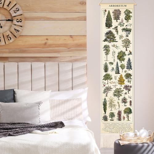 Feifeiya Vintage Plants Vertical Tapestry Wall Art