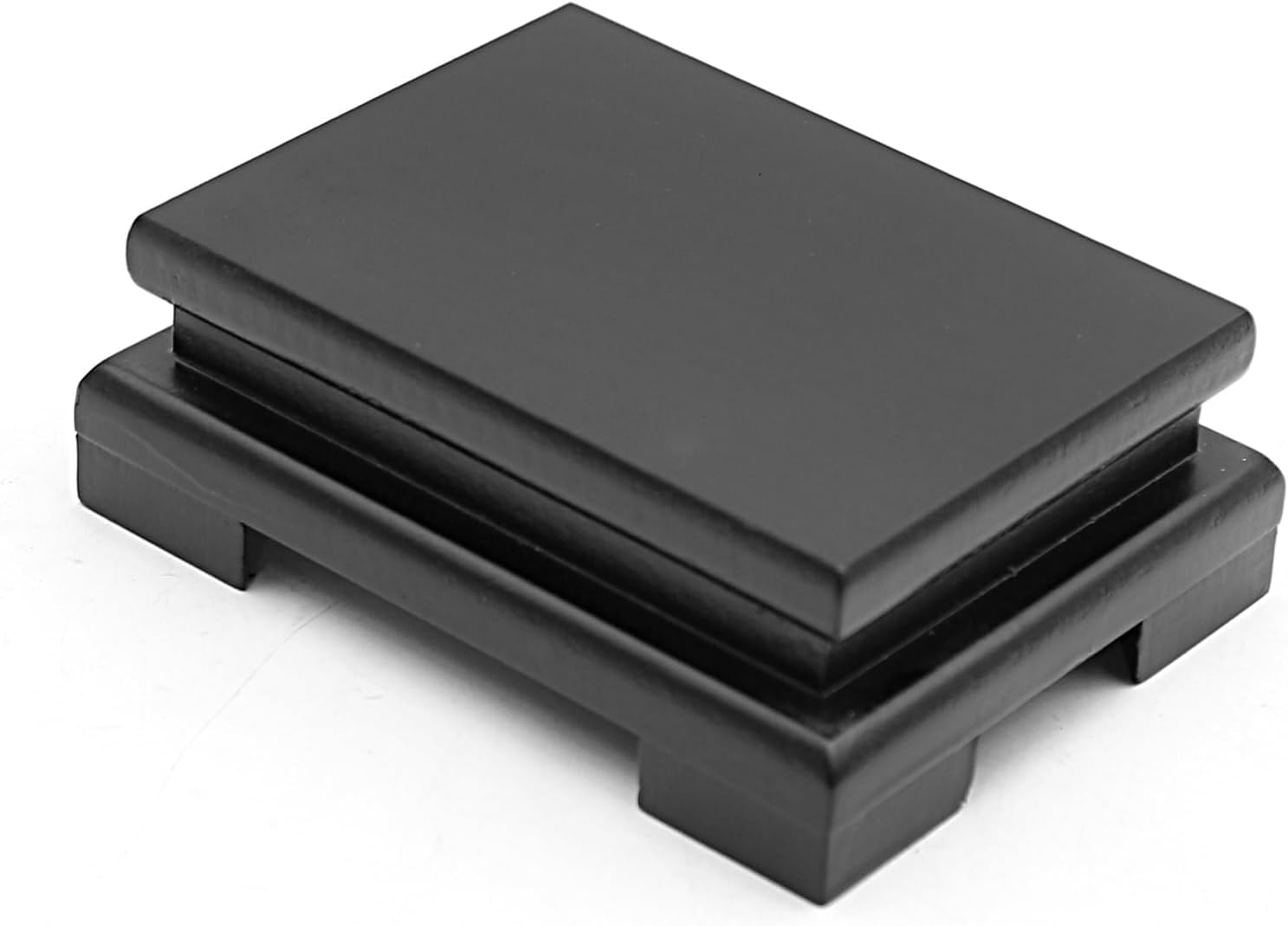MDEOOSKY Wooden Display Stand - Black 13cm x 95cm x 43cm