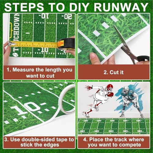 Jansun Football Field Runners 10 Ft for Game Day Party