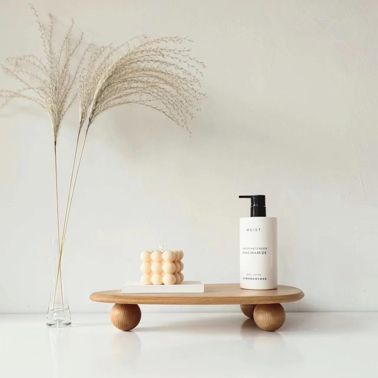 Wooden Display Riser Stand for Decor and Candles