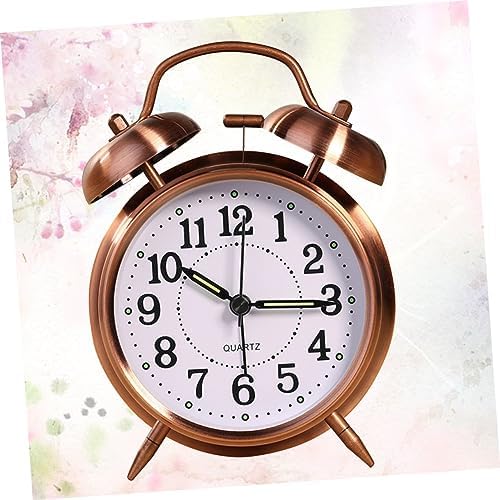 Classic Double Bells Alarm Clock with Copper Finish
