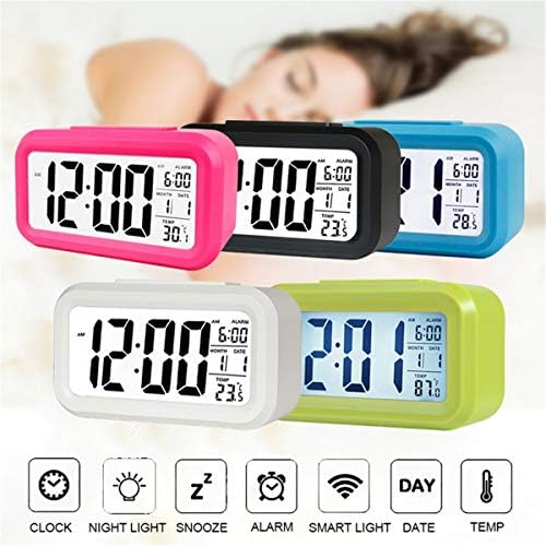 TXY LED Digital Alarm Clock with Calendar and Night Light