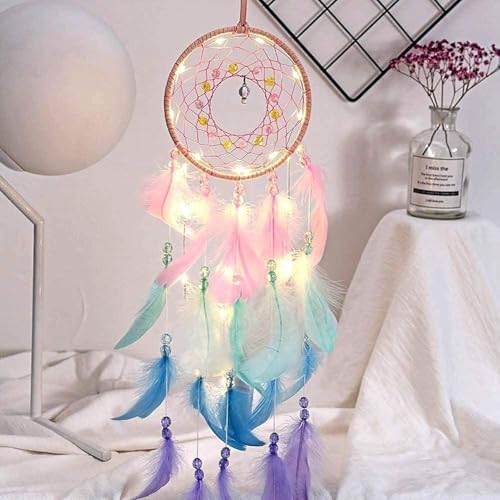 Dream Catcher Wall Decor with LED Light