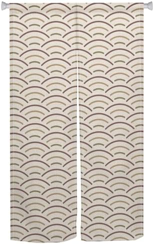 Japanese Noren Door Curtain with Wave Pattern 335x709 Inch