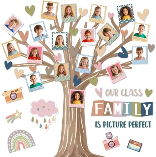 Back to School Bulletin Board Set with Boho Tree Design