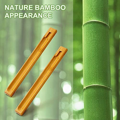 2 Pieces Bamboo Incense Holder with Adjustable Angle