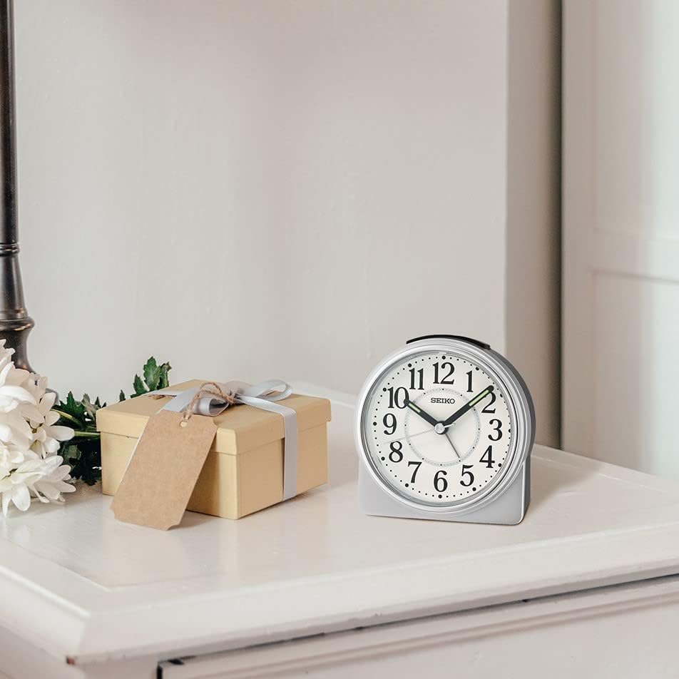 Seiko Marui Alarm Clock Silver