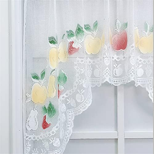 White Lace Swag Valance for Kitchen and Kids Room