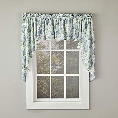 SKL Home Harvest Falling Leaves Valance 58x13 Blue