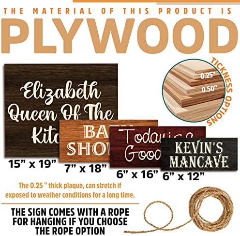 People Personalized Wood Signs for Home Decor Gifts