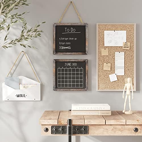 Barnyard Designs Magnetic Hanging Chalkboard Sign 2 Pack