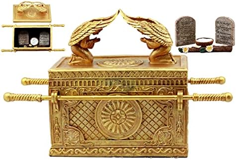 Ebros Matte Gold Ark of the Covenant Decorative Figurine