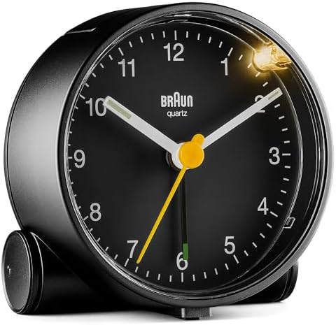 Braun Classic Analogue Alarm Clock with Snooze and Light