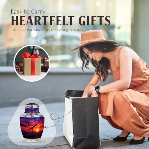 JAGASY Cremation Urn Set - Large and Small Urns for Ashes