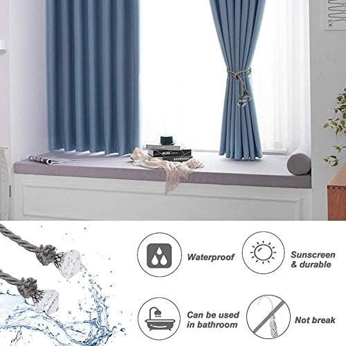 Curtain Tiebacks Rope with Crystal 2pcs Handmade Holdbacks for Window Sheer Drapes