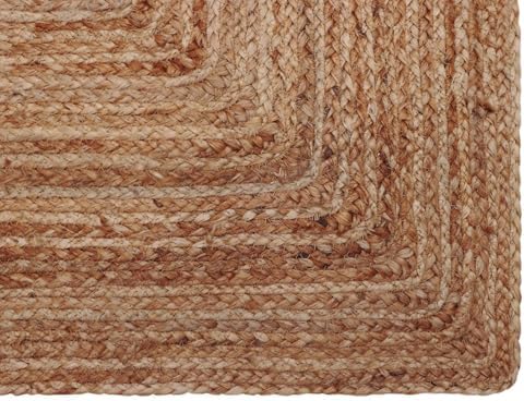 COTTON CRAFT Jute Rug - 22x34 Natural Braided Reversible