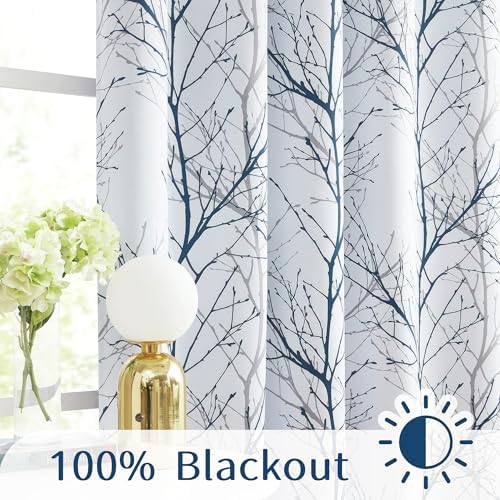 FMFUNCTEX Grommet Curtains 84 Inches Blackout Panels