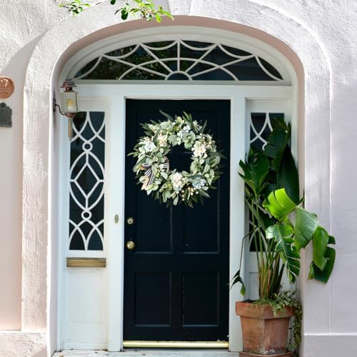 Lambs Ear Wreath for Front Door Year Round