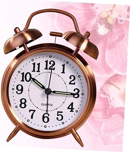 Classic Double Bells Alarm Clock with Copper Finish