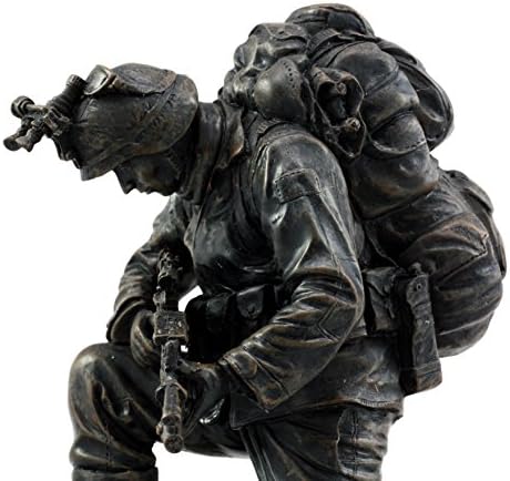 6 Inch Kneeling Soldier Courage Figurine