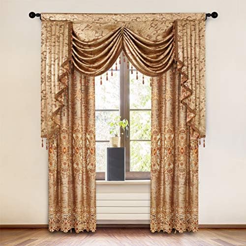 ELKCA European Curtain Valance 59 Inch 1 Panel Rod Pocket