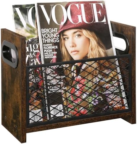 Yinmit Magazine Holder Small Desktop Magazine Rack