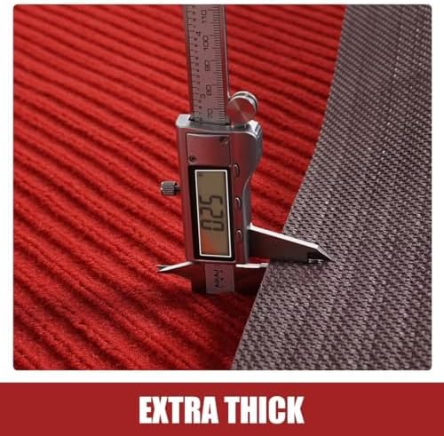 HOMBYS Extra Thick Red Carpet Runner 3x10ft