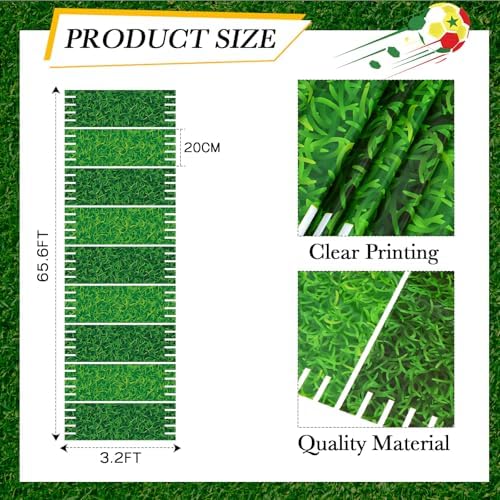 Football Party Field Aisle Runner for Game Day Decor