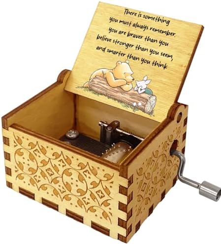Winnie the Pooh Music Box Wooden Musical Box for Sisters and Friends