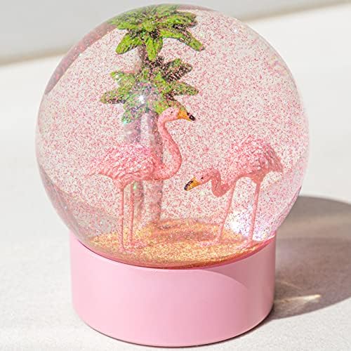 ANGELLOONG Pink Flamingo Snow Globe for Kids