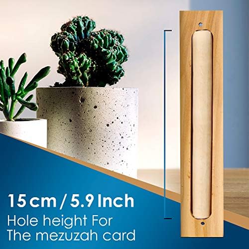 HalleluYAH Olive Wood Mezuzah from Bethlehem