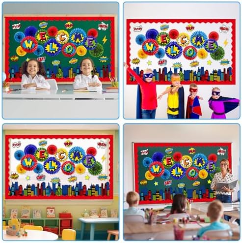 Super Theme Hero Welcome Back Bulletin Board Set