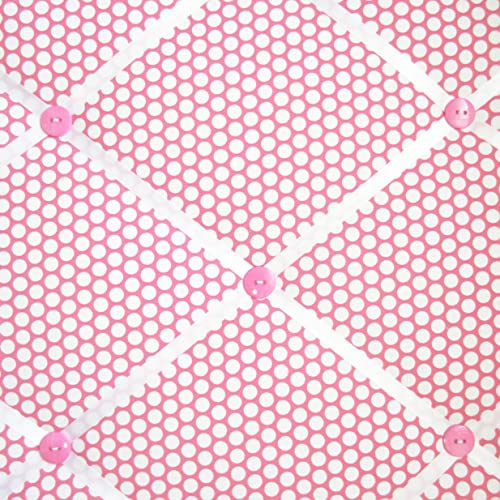 16 x 20 French Memory Board Bow Board Pink White Polka Dot