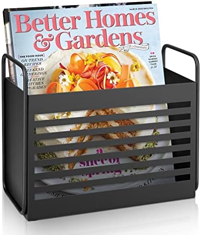Stylish Magazine Rack with Rubber Base