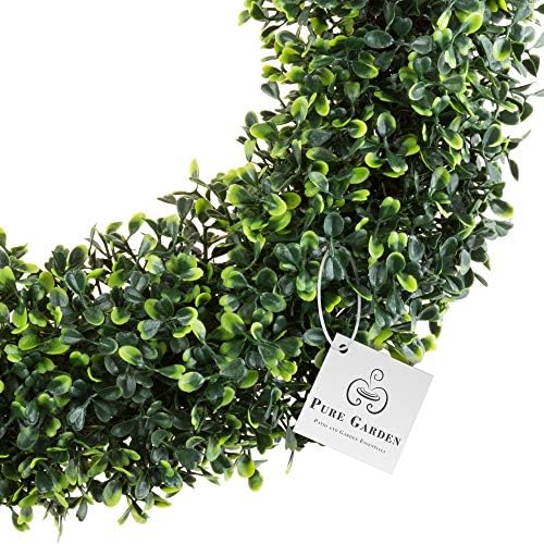 Pure Garden 195 Inch Boxwood Wreath