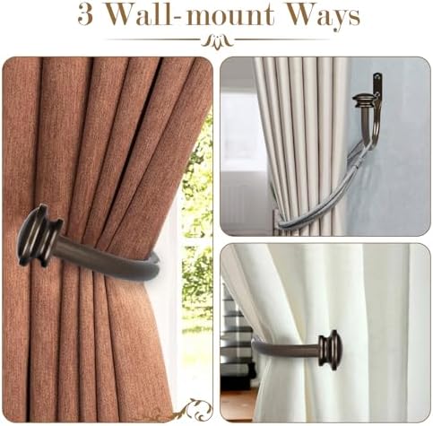TONIAL Curtain Holdbacks 2 Pack Bronze