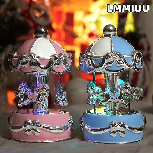 Blue Butterfly Ceramic Musical Carousel Gift