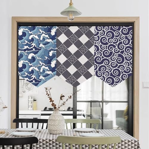 Japanese Style Curtain Triangle Noren Valance Doorway Decor
