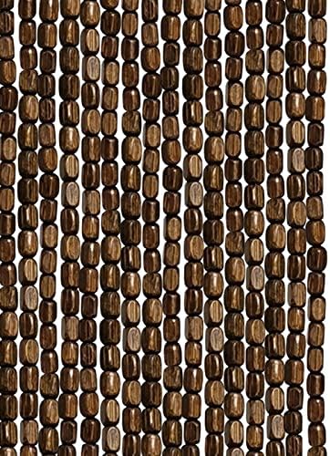 Wood Beaded Curtain for Doorway and Closet