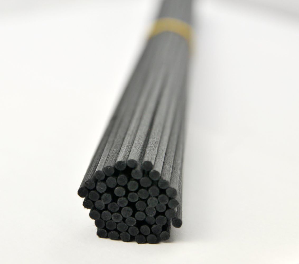 50 Piece Fiber Reed Diffuser Sticks 8 x 3mm Black
