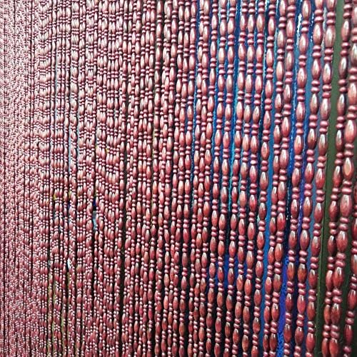 Wood Bead Curtain for Doorways and Room Dividers