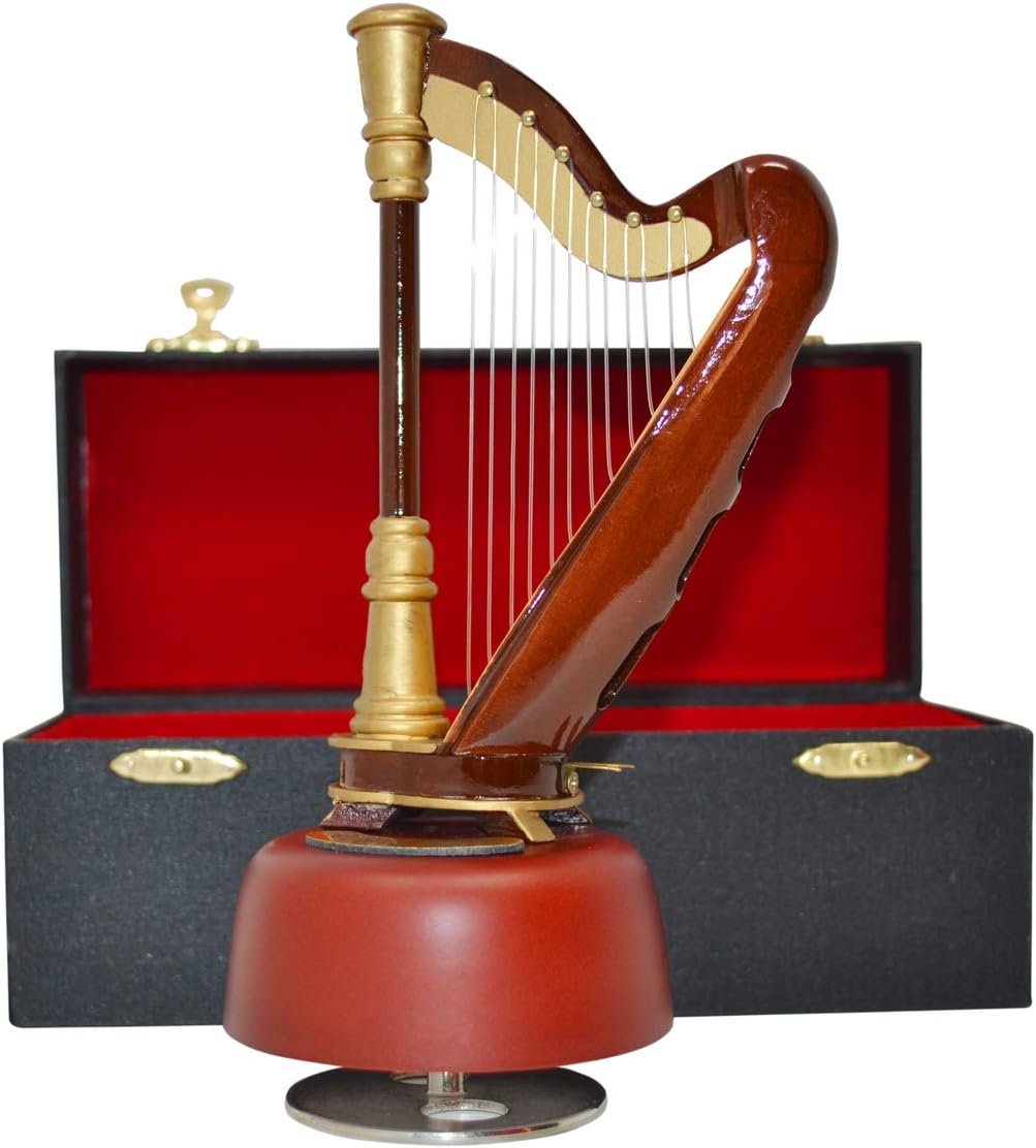 KingPoint Mini Rotating Harp Music Box